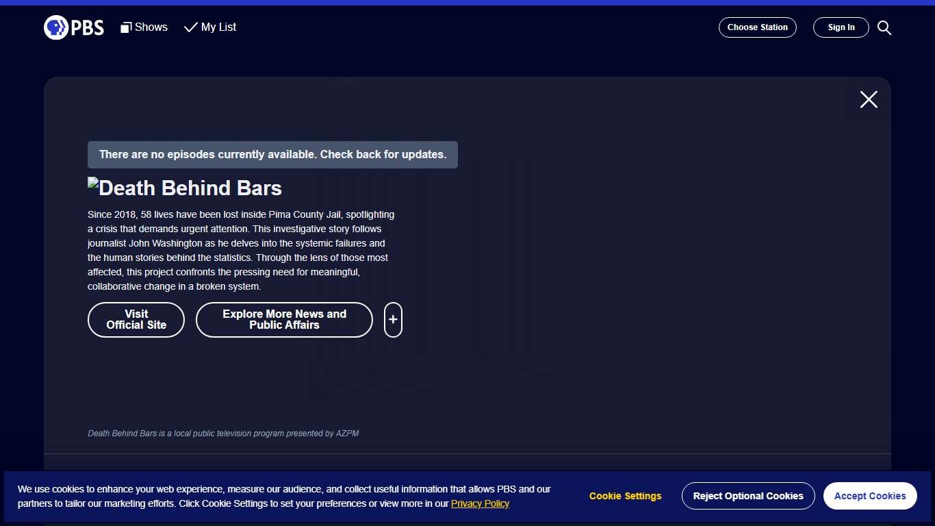 Death Behind Bars PBS